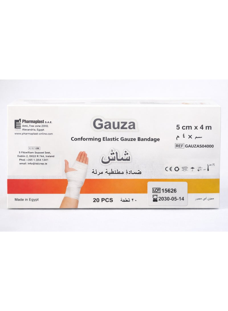 Pharmaplast GAUZA 5CM*4M 20ROLL pack of 20